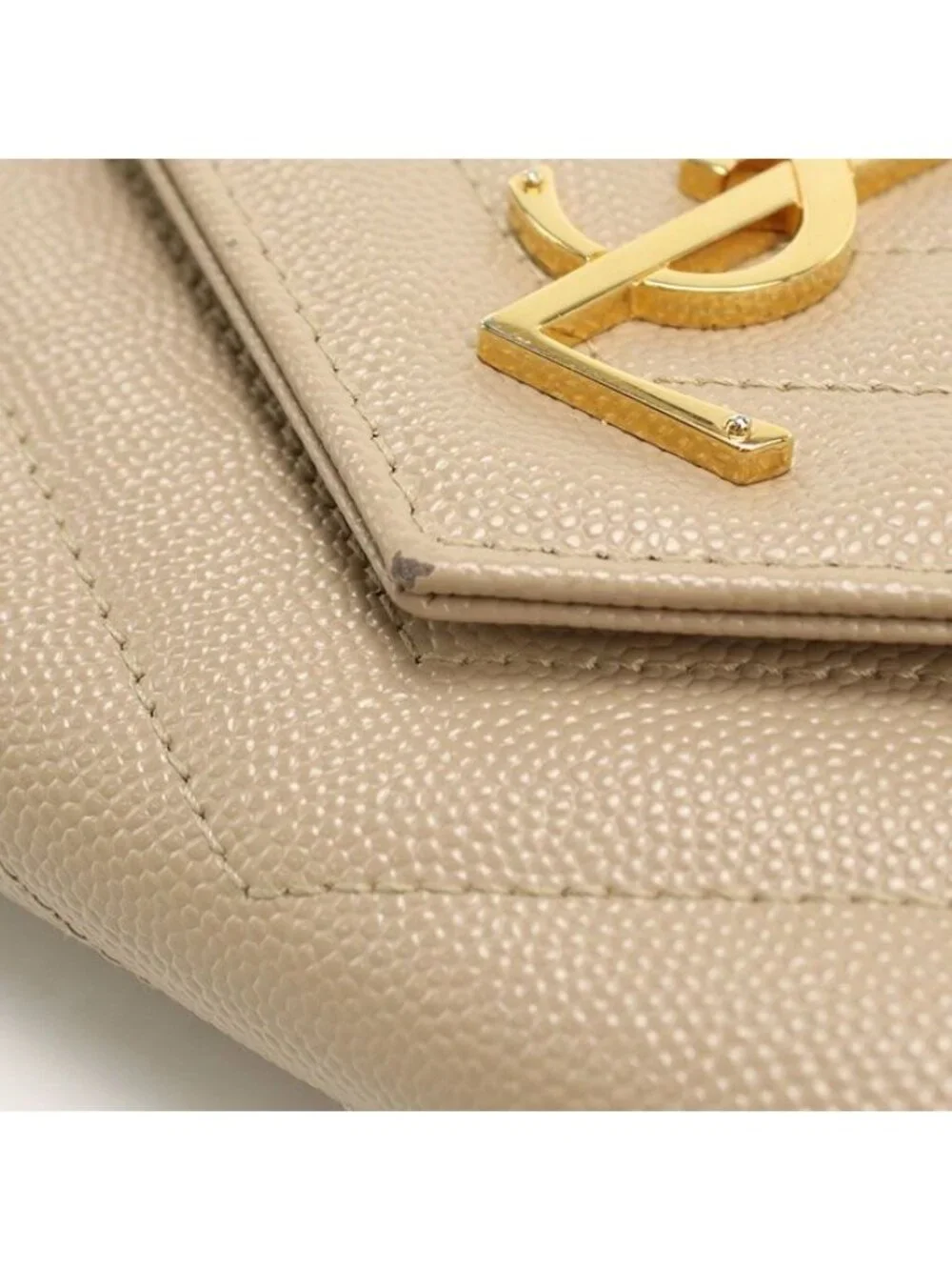 Saint Laurent Large Flap Wallet Cassandra Bifold Leather - Picture 6 of 7